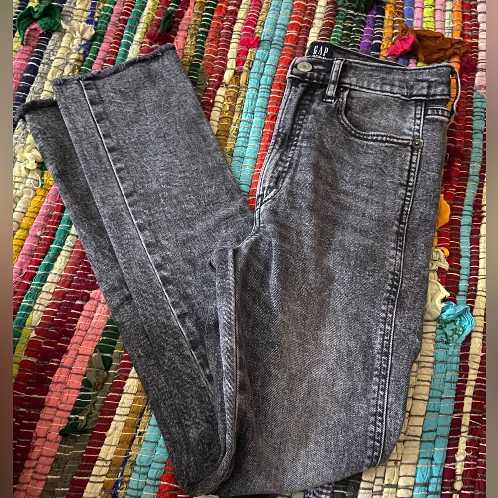 Gap Denim Cigarette Black Jeans - Picture 1 of 6